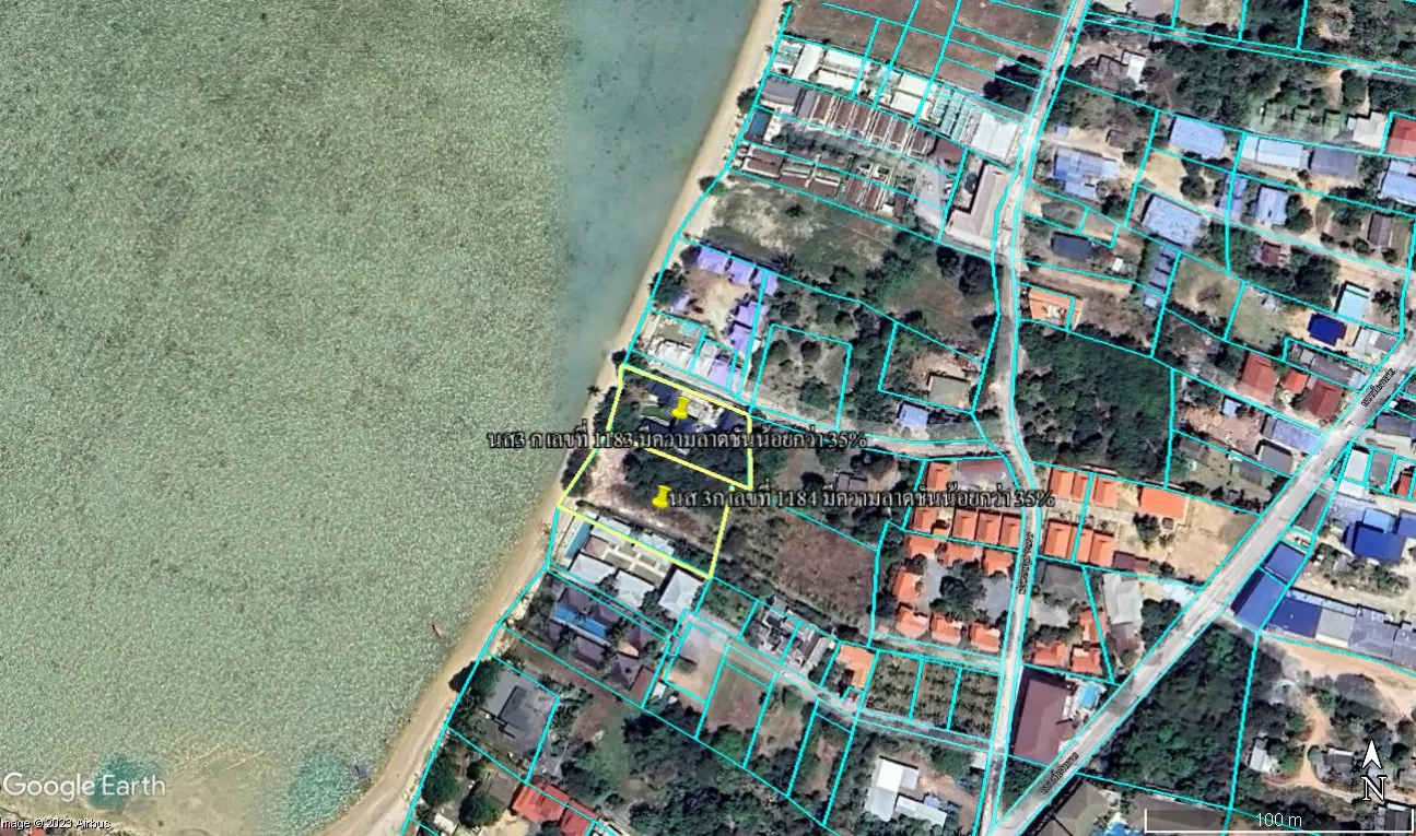 Beach Front Land in Plai Laem For Sale
