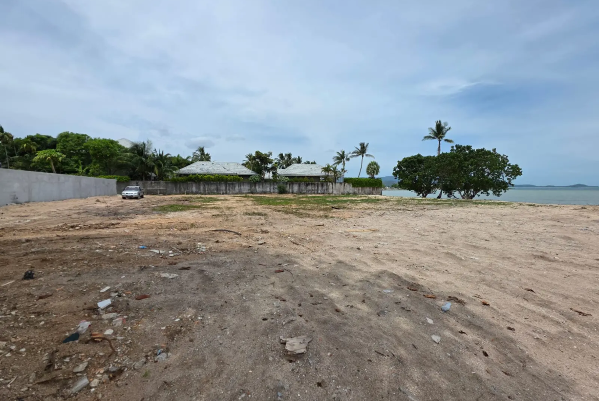 Beach Front Land in Plai Laem For Sale