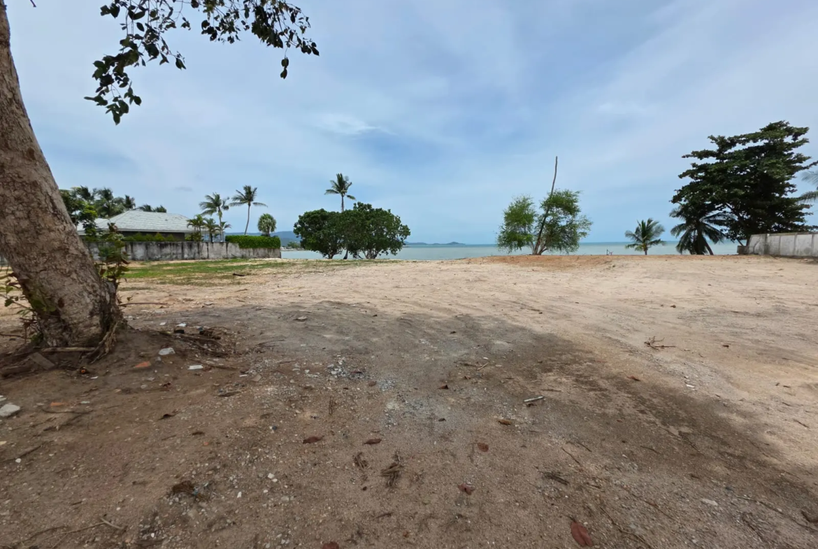 Beach Front Land in Plai Laem For Sale