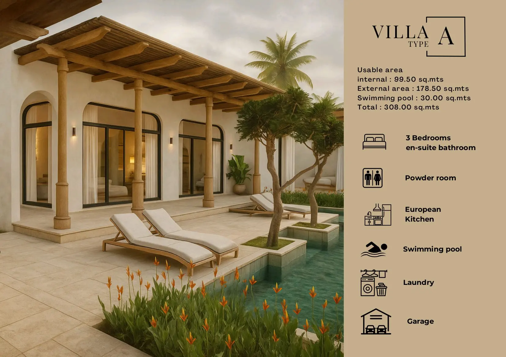 VILLA TYPE A – Exclusive 1-Bedroom Pool Villa | Boho Chic Village, Bang Po Beach, Koh Samui