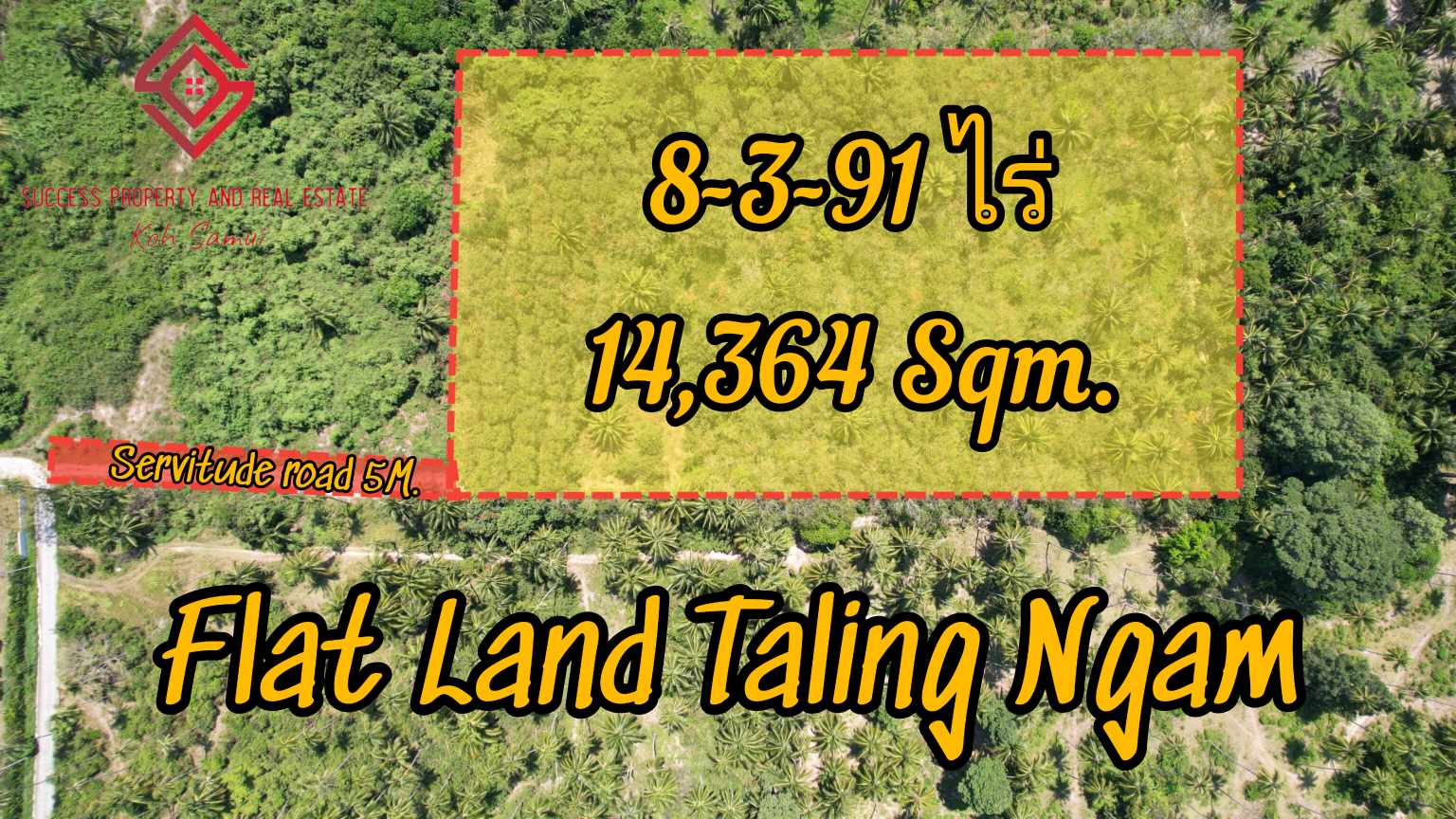 Flat Land for Sale in Taling Ngam, Koh Samui