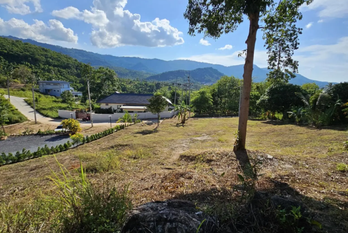 Nice mountain view & partial sea view  Bophut