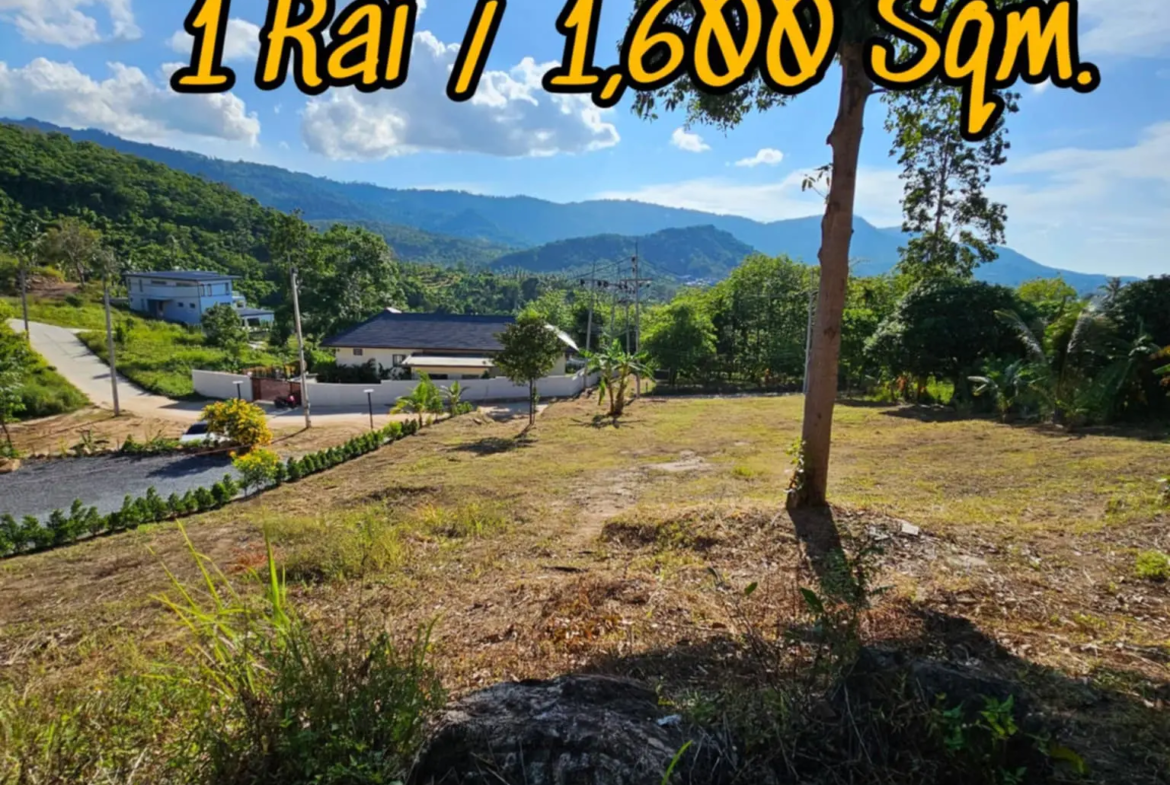 Nice mountain view & partial sea view  Bophut