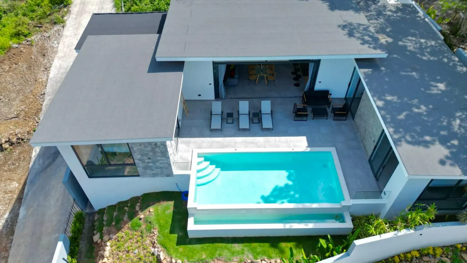 Modern 3-Bedroom Sea View Pool Villa for Sale in Bophut, Koh Samui