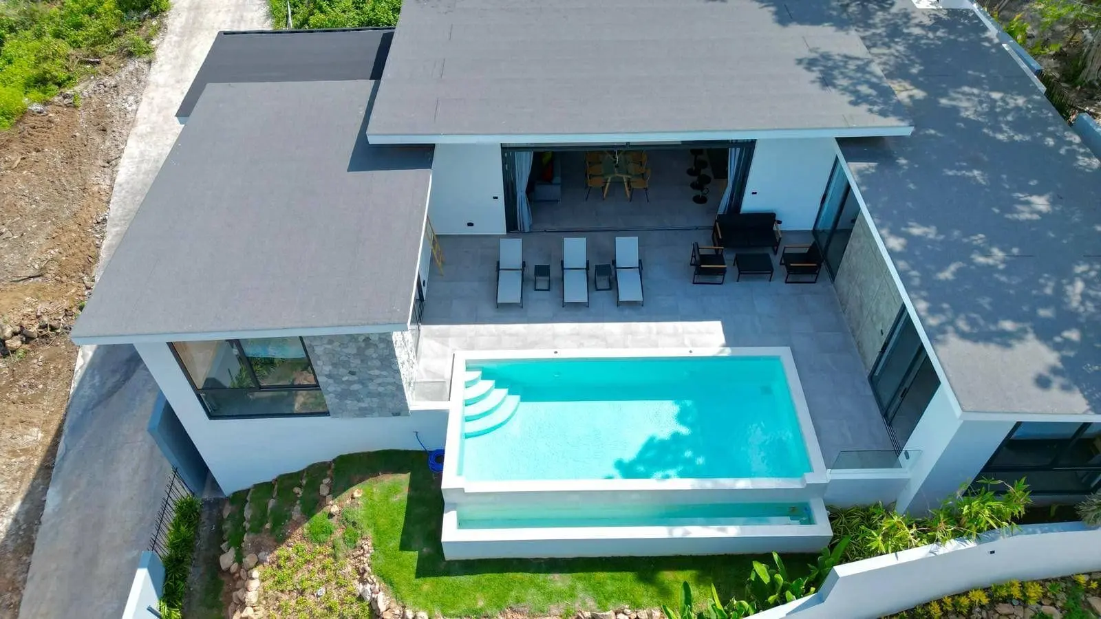 Modern 3-Bedroom Sea View Pool Villa for Sale in Bophut, Koh Samui