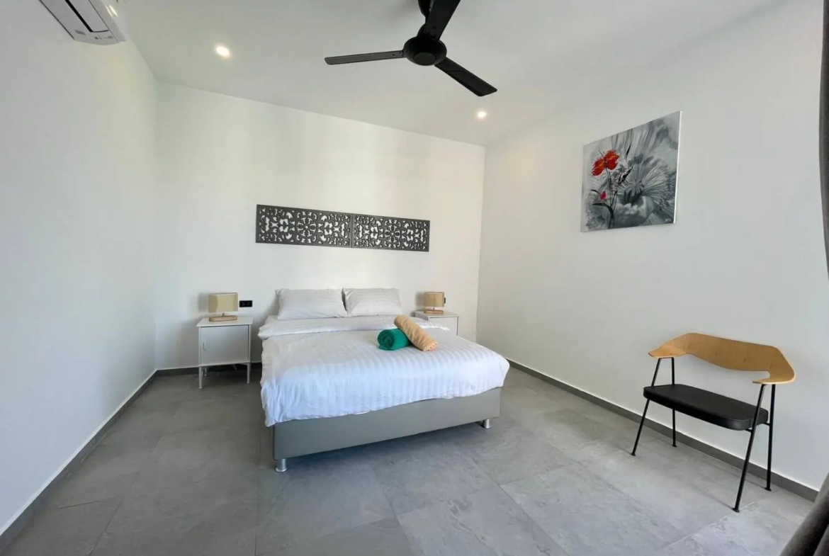 Modern 3-Bedroom Sea View Pool Villa for Sale in Bophut, Koh Samui