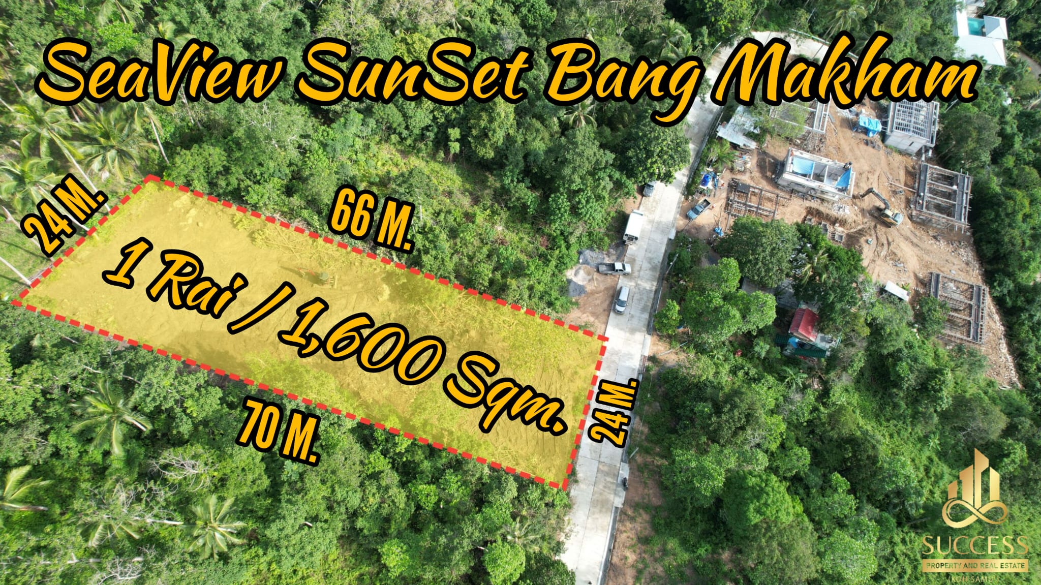 seaview sunset bang makham Stunning Sunset Seaview Land in Na Thon, Koh Samui – Ideal for Luxury Development