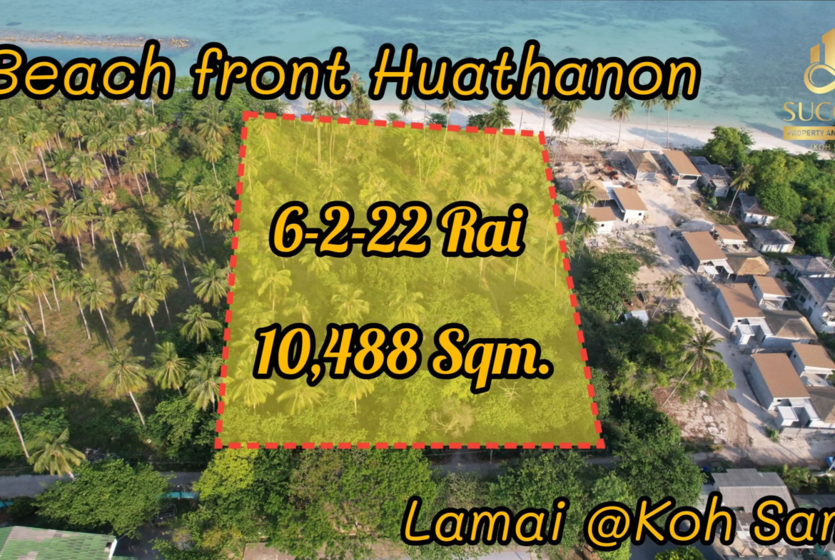 Beachfront Land for Sale in Koh Samui | 6 Rai 2 Ngan 22 Sq.wah in Hua Thanon, Lamai