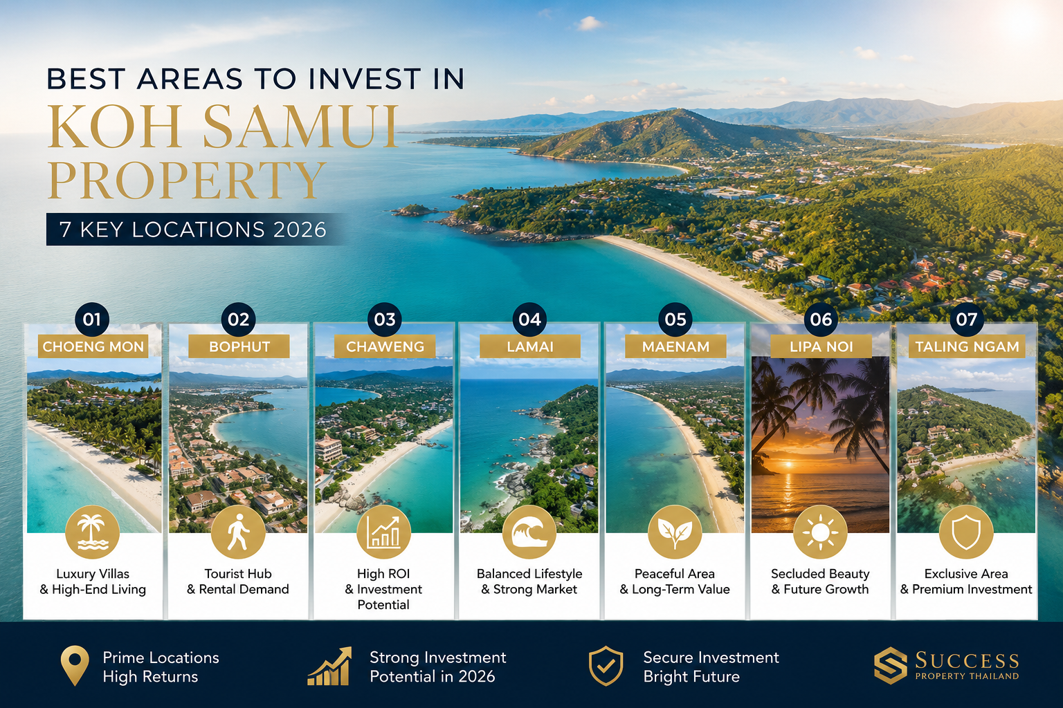 Best areas to invest in Koh Samui property in 2026 – 7 key locations