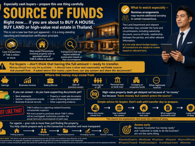 Buying High-Value Property in Thailand What Should You Prepare Understanding the “Source of Funds” Before Transfer