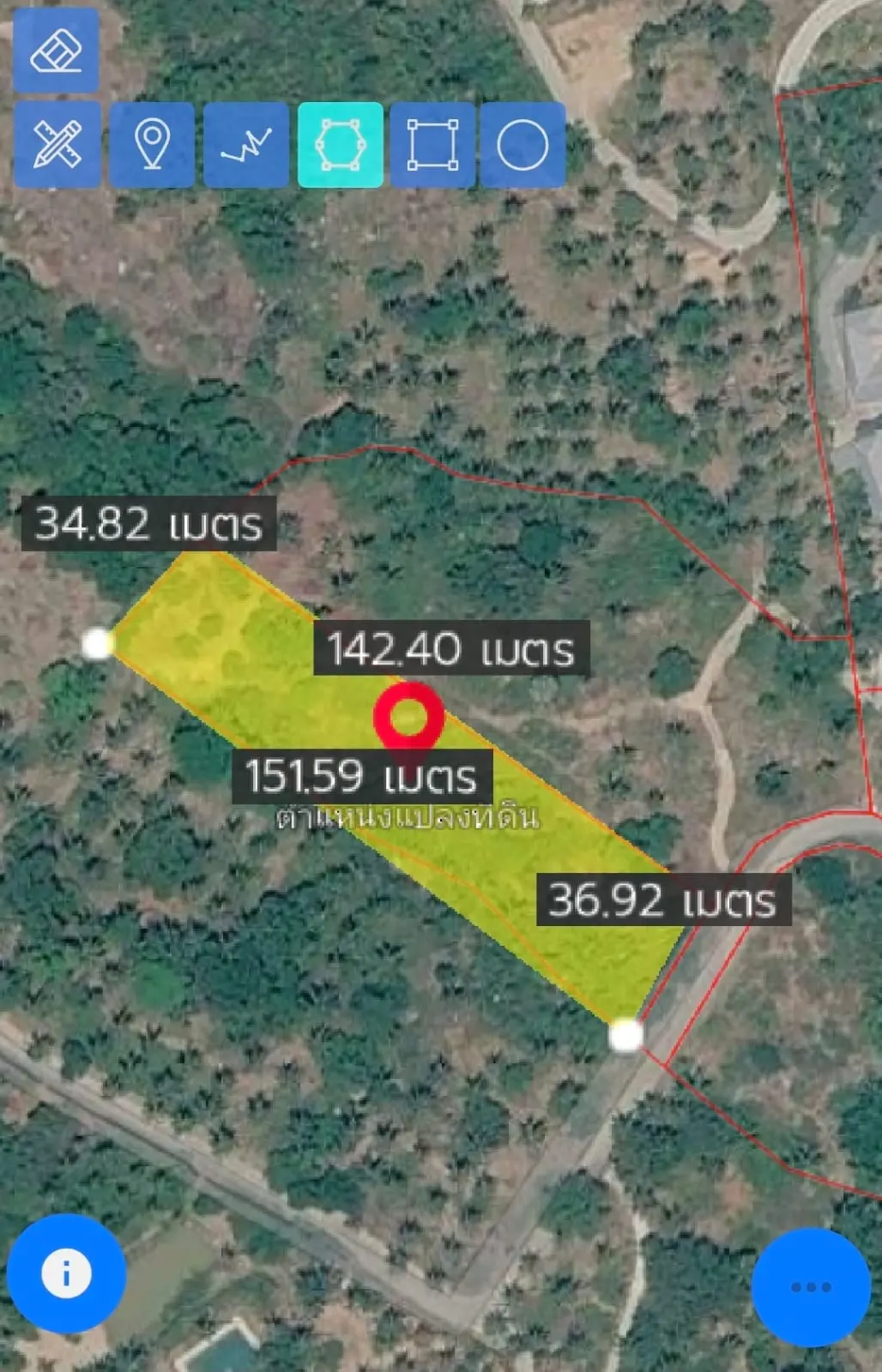 Prime Land Parcel with Partial Sea View for Sale in Chaweng Noi, Koh Samui – Red Title Deed (Chanote), Public Road Access & Electricity Ready